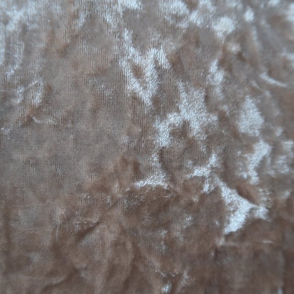 Love J Mini Dress Womens Crushed Velvet Champaign Sleeveless Spaghetti Straps L - Picture 14 of 15